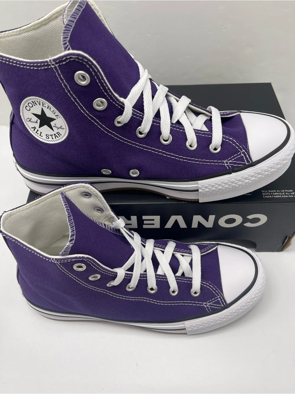 Converse WMNS CTAS EVA LIFT HI BLACKBERRY JAM/WHITE/EGRET Platform Sneakers